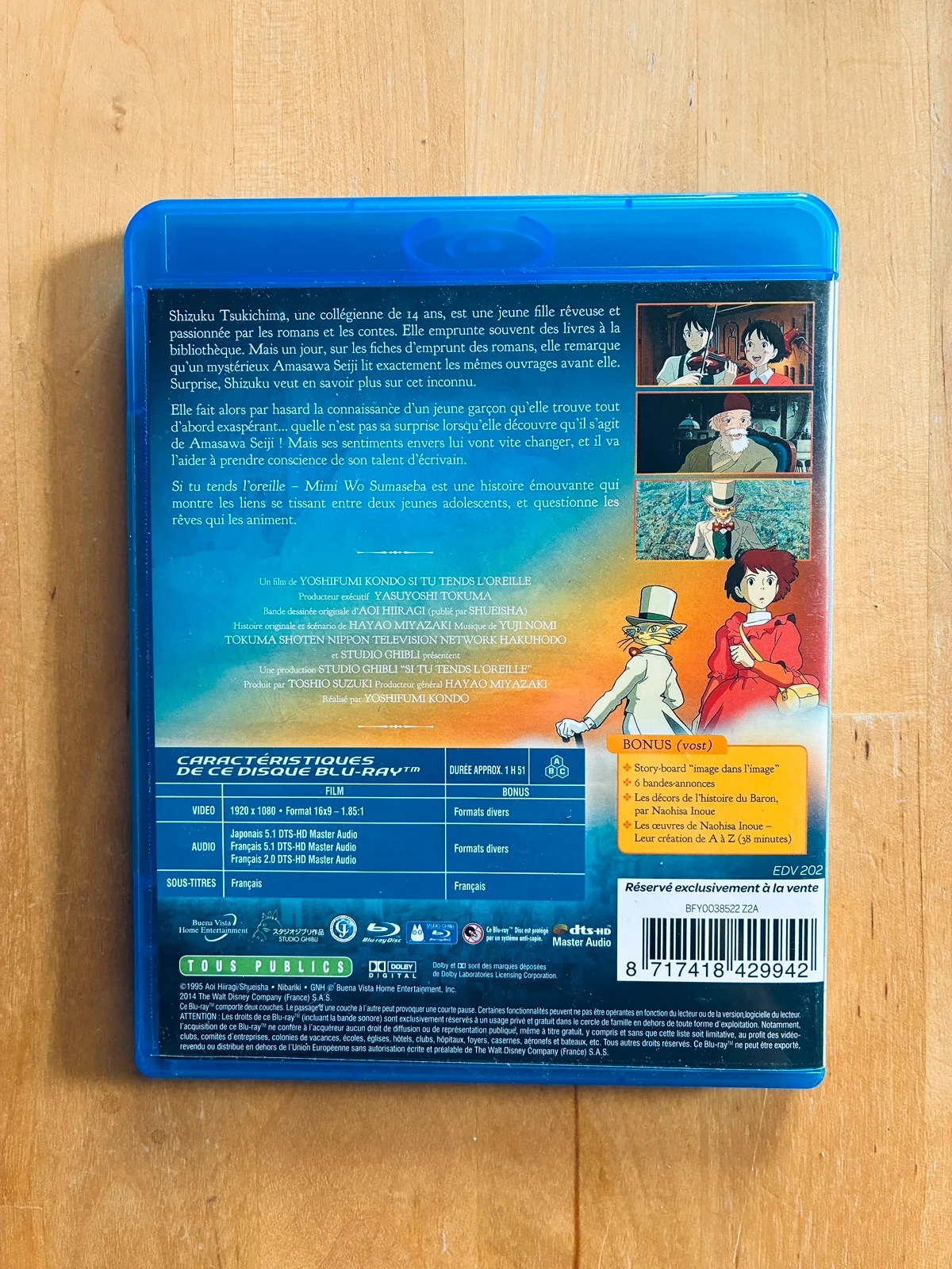 Blu-ray If You Listen Attentively Ghibli Studios. – photo 3